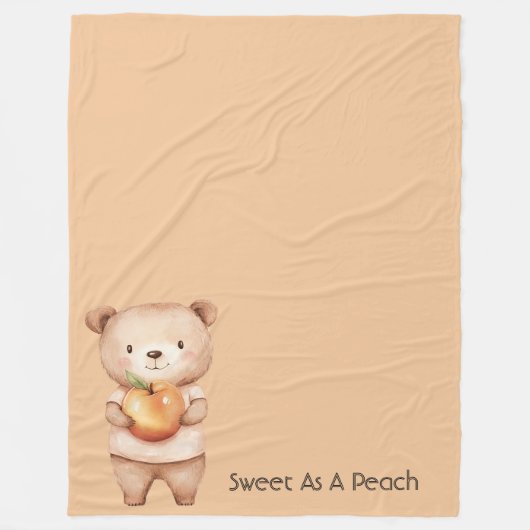 Couverture Polaire Doux comme un ours à la pêche (Devant)