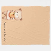 Couverture Polaire Doux comme un ours à la pêche (Devant (Horizontal))