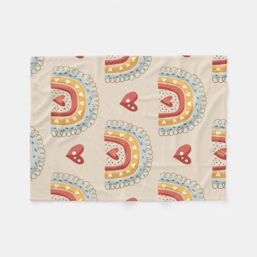 Couverture Polaire Doux, émotionnel comme l'amour d'une mère (Devant (Horizontal))