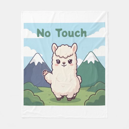 Couverture Polaire Doux lama (Devant)