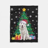 Couverture Polaire Doux moche Jeu de Noël Lumières des Grands Pyrénée (Devant)