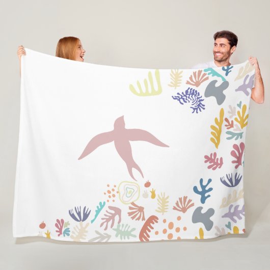 Couverture Polaire Dove Matisse (En situation)