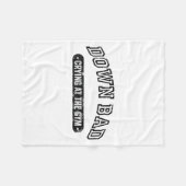 Couverture Polaire Down Bad Crying At The Gym Funny Workout  (Devant (Horizontal))