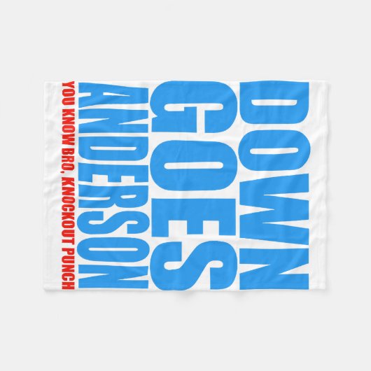 Couverture Polaire Down Goes Anderson (Devant (Horizontal))