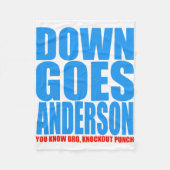 Couverture Polaire Down Goes Anderson (Devant)