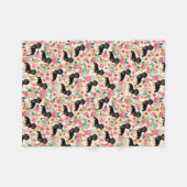 Couverture Polaire Doxie couvrent - noircissez et bronzez les teckels (Devant (Horizontal))