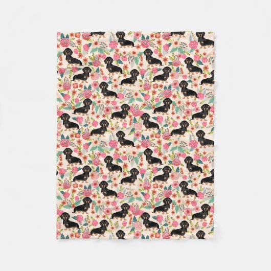 Couverture Polaire Doxie couvrent - noircissez et bronzez les teckels (Devant)