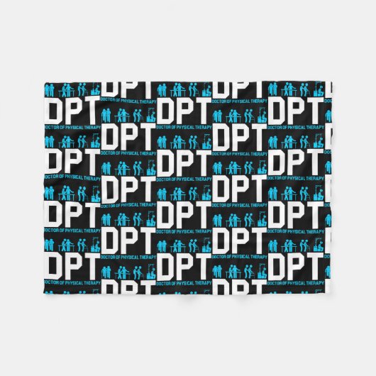 Couverture Polaire DPT Docteur en physiothérapie  (Devant (Horizontal))