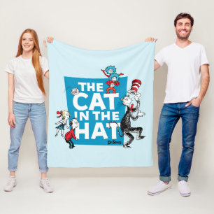 Couverture Polaire Dr Seuss   Chat dans le logo du Casquette - Caract