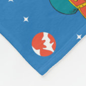 Couverture Polaire Dr Seuss | Chat dans le Motif spatial Casquette (Coin)