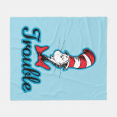 Couverture Polaire Dr Seuss | Chat dans le problème du Casquette (Devant (Horizontal))