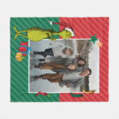 Couverture Polaire Dr. Seuss | Grinch Family Photo Holiday (Devant (Horizontal))