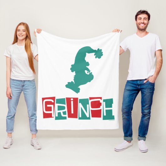 Couverture Polaire Dr. Seuss | Grinch - Rouge & Vert (En situation)