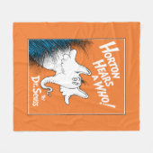 Couverture Polaire Dr Seuss | Horton Entend un qui livre (Devant (Horizontal))