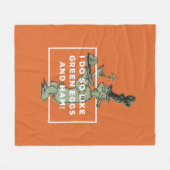 Couverture Polaire Dr Seuss | J'aime les oeufs verts et le jambon (Devant (Horizontal))