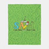 Couverture Polaire Dr. Seuss | Je suis Sam. Sam je suis. (Devant)