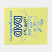 Couverture Polaire Dr Seuss | Je t'aime Papa partout (Devant (Horizontal))