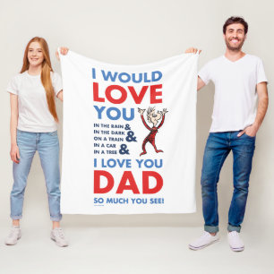 Couverture Polaire Dr Seuss Je T'Aime Papa Tant Que Tu Vois