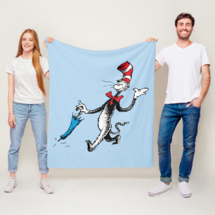 Couverture Polaire Dr. Seuss Le Chat dans le Chapeau Marche au para