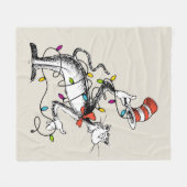 Couverture Polaire Dr Seuss | The Grinch | Chat malicieux dans la Ha (Devant (Horizontal))