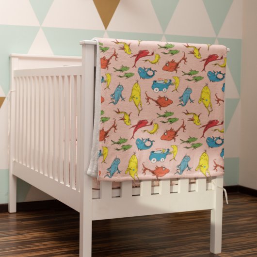 Couverture Polaire Dr Seuss | Un poisson deux Motifs de poisson