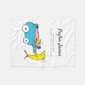 Couverture Polaire Dr Seuss | Un Poisson Statistiques de Naissance Fl (Devant (Horizontal))