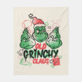 Couverture Polaire Dr Seuss | Vieux Claus Grinch (Devant)
