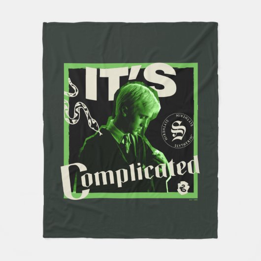 Couverture Polaire Draco Malfoy - "C'est compliqué" (Devant)