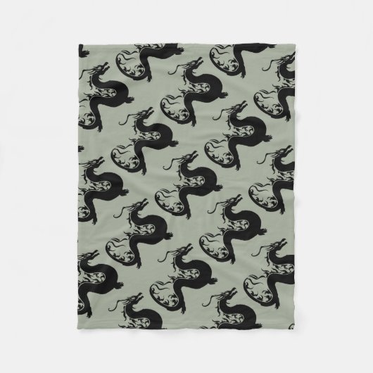 Couverture Polaire Dragon asiatique (Devant)