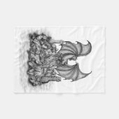 Couverture Polaire Dragon avec Zombie (Devant (Horizontal))