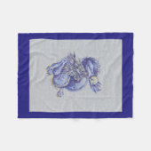 Couverture Polaire Dragon bleu (Devant (Horizontal))