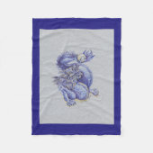 Couverture Polaire Dragon bleu (Devant)