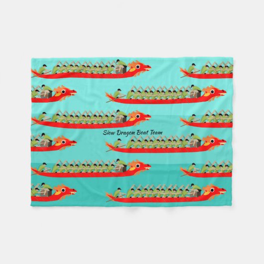 Couverture Polaire Dragon Boat Racing (Devant (Horizontal))