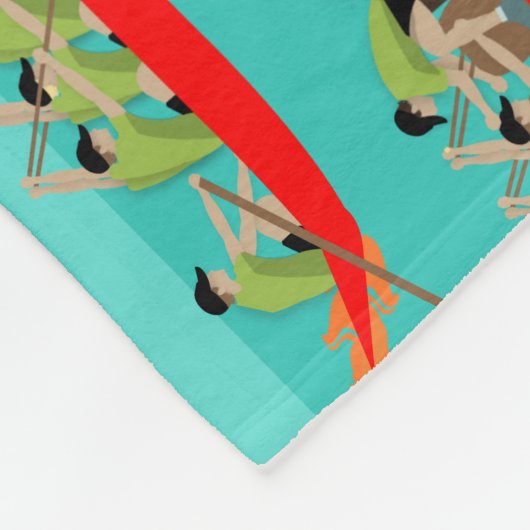 Couverture Polaire Dragon Boat Racing (Coin)