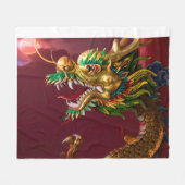 Couverture Polaire dragon chinois (Devant (Horizontal))
