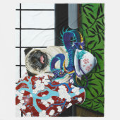 Couverture Polaire Dragon chinois de Chien carlin (Devant)