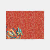 Couverture Polaire Dragon chinois de Nouvel An décoré motif FB (Devant (Horizontal))