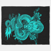 Couverture Polaire Dragon chinois d'empereur de l'eau (Devant (Horizontal))