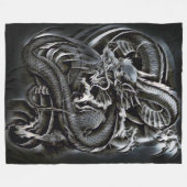 Couverture Polaire Dragon chinois d'ombre (Devant (Horizontal))