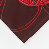 Couverture Polaire Dragon chinois du feu (Coin)