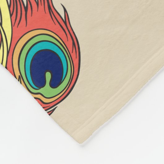 Couverture Polaire Dragon chinois et phoenix (Coin)