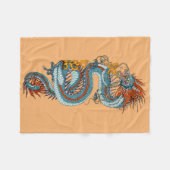 Couverture Polaire Dragon chinois traditionnel Jeter Blanket (Devant (Horizontal))
