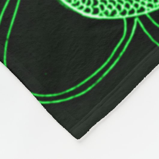 Couverture Polaire Dragon chinois vert (Coin)