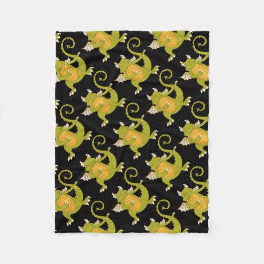 Couverture Polaire Dragon dansant (Devant)