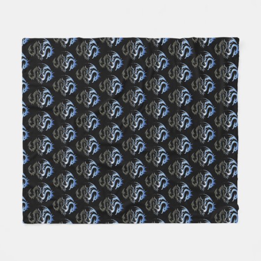 Couverture Polaire Dragon de Silver Metallic (Devant (Horizontal))