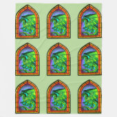 Couverture Polaire Dragon en verre tendu (Devant)