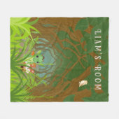 Couverture Polaire Dragon et ami personnalisés (Devant (Horizontal))