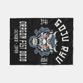 Couverture Polaire Dragon Fist Dojo Karaté Goju Ryu (Devant (Horizontal))