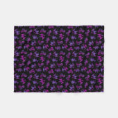 Couverture Polaire Dragon galaxie en violet et rose (Devant (Horizontal))