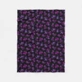 Couverture Polaire Dragon galaxie en violet et rose (Devant)